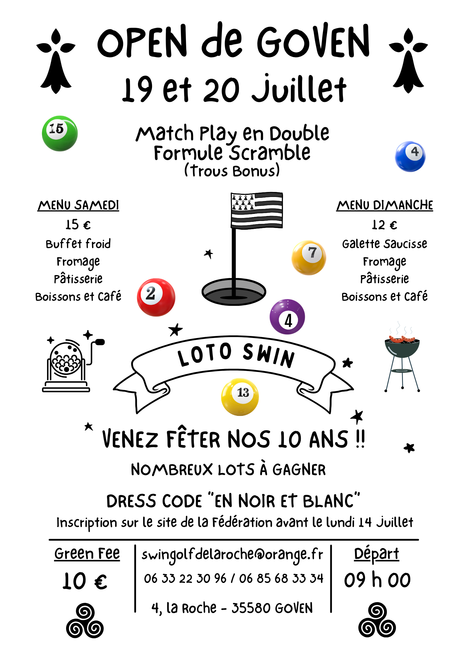 Lire la suite à propos de l’article Open de Goven – Samedi 19 et Dimanche 20 juillet