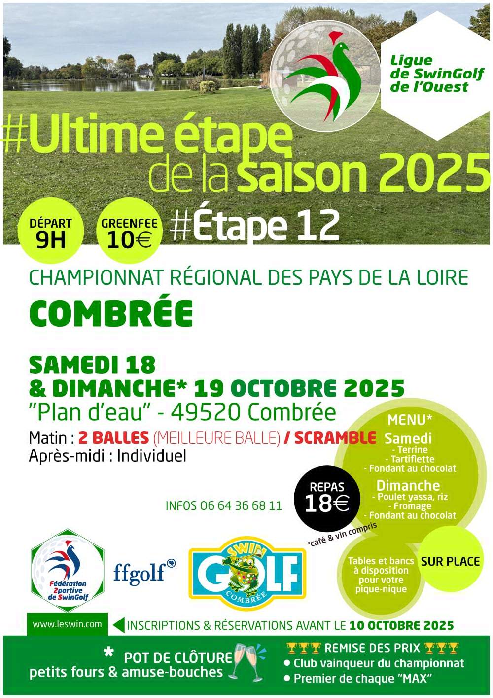 Lire la suite à propos de l’article Championnat de Combrée – Samedi 18 & Dimanche 19 Octobre